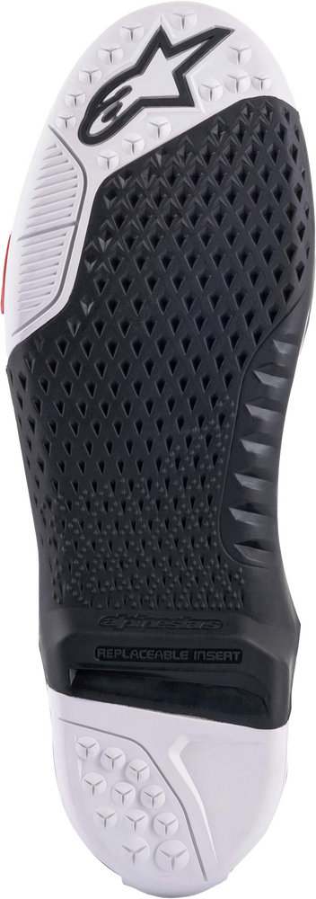Alpinestars 482-5158 25SUT21-12-134 TECH 10 NEW GEN SOLE BLACK/WHITE SZ 13/14