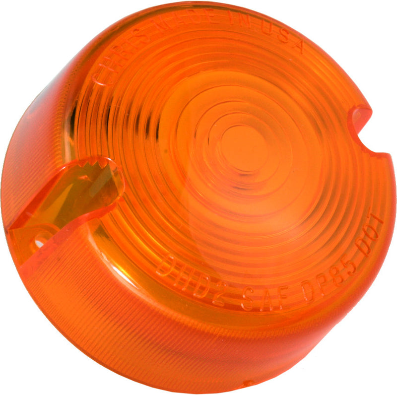 Chris Products 60-1945 DHD2A TURN SIGNAL LENS LATE XL MODELS AMBER