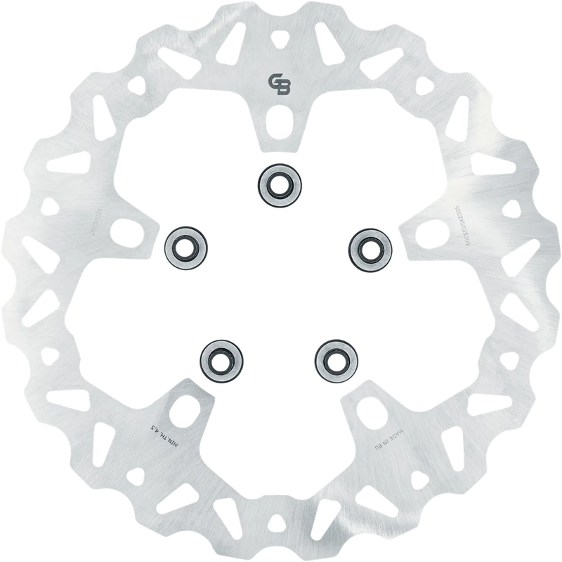 Gbrakes Rotor 11.8" Solid Wave Front Stainless - GBD9002X For Harley Touring 2010-2026