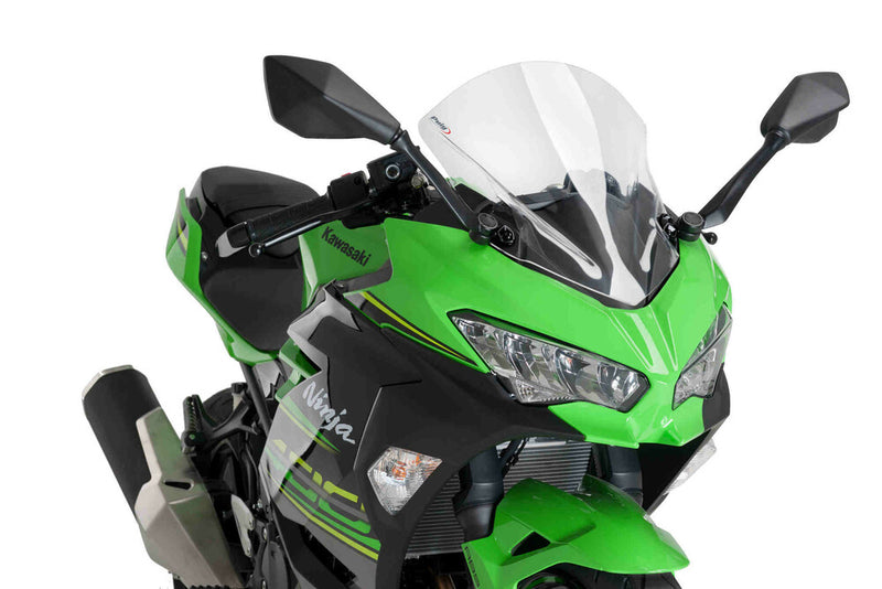 Puig Hi-Tech Parts Windscreen Z-Racing Clear - 9976W Kawasaki Ninja 400 2018-2023