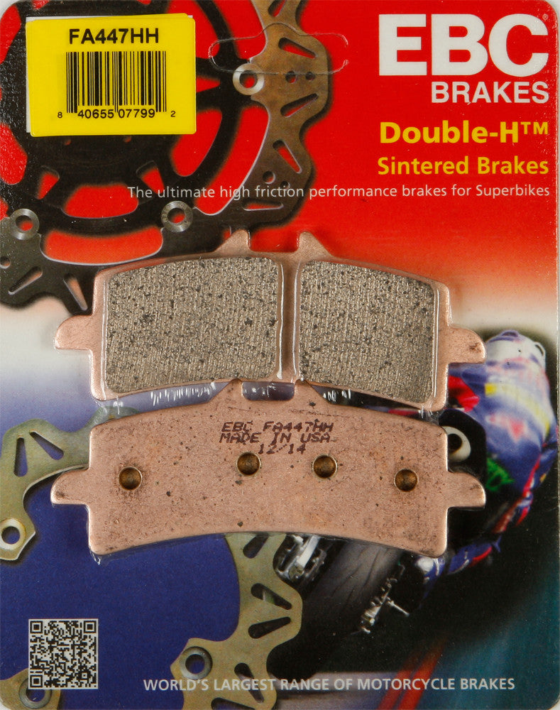 EBC Brake Pads - FA447HH For Ducati Motorcycles 2007-2021 | Suzuki Motorcycles 2011-2024 | Triumph Speed / Daytona / Thruxton 2012-2016