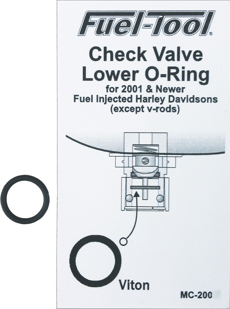 Fuel Tool Check Valve Lower O-Ring - MC200 For Harley Motorcycles 2001-2018