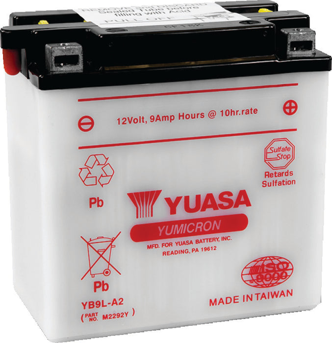 Yuasa Battery YUAM2292Y Yuasa YB9L-A2 Yumicron 12-Volt Battery - Photo - Primary