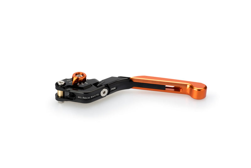 Puig Hi-tech Parts 561-00024OR 24TNT LEVER CLUTCH EXTENDABLE/FOLDABLE ORANGE