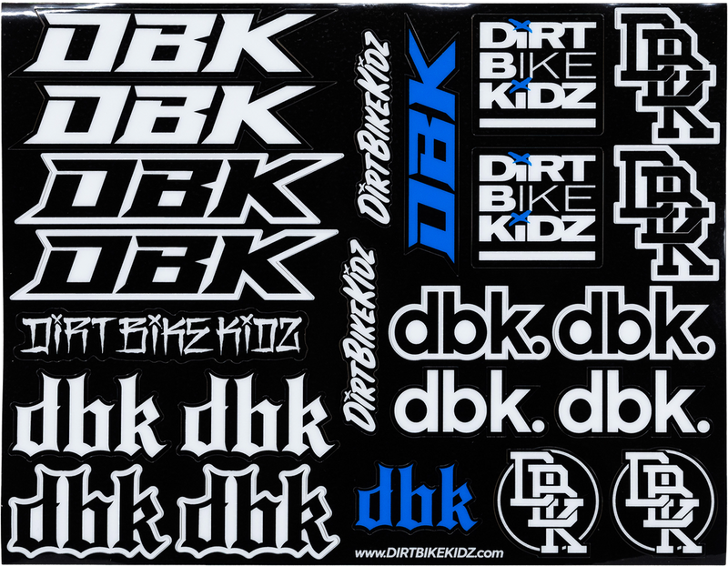 Dbk 325-00076 AC-MOTOPACK-SS-DECAL MOTO PACK STICKER SHEET 8.5"X11"