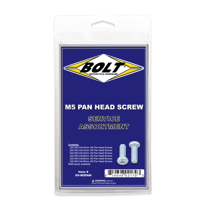 Bolt 022-31000 SV-M5PAN M5 PAN HEAD PHILLIPS ASSORTMENT 120 PIECE KIT