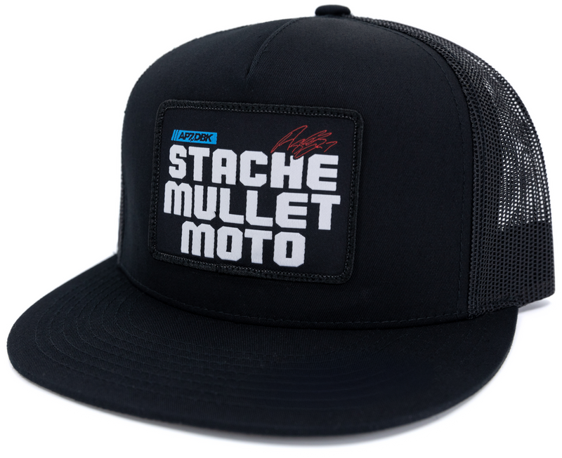 Dbk 325-00036 HAT-STACHE-2FIFTY STACHE MULLET MOTO 2FIFTY HAT BLACK