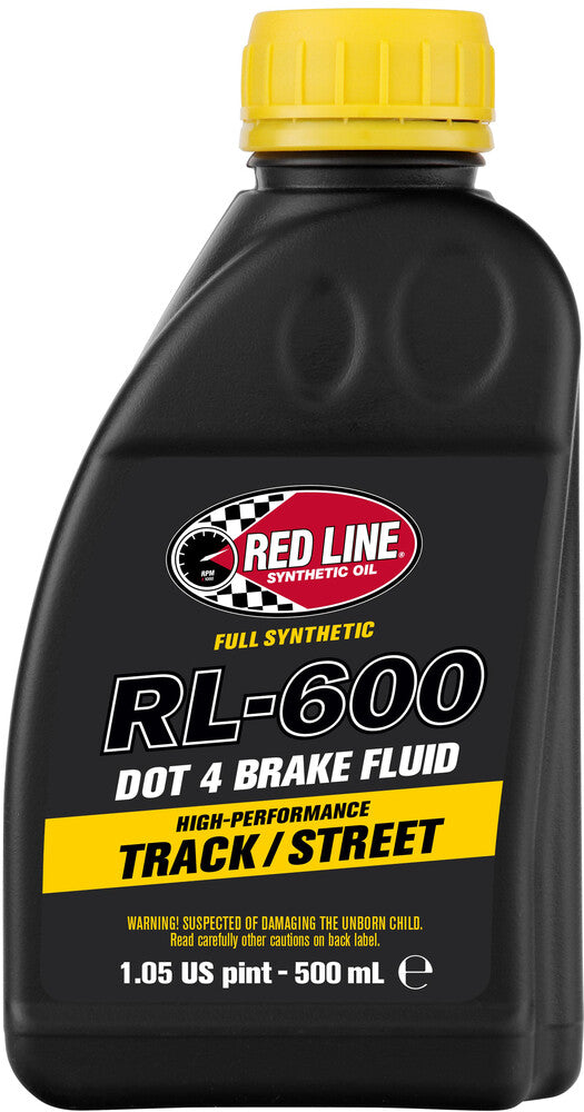 Red Line 57-6576 90404 RL-600 DOT 4 SYN BRAKE FLUID 500ML 6/CASE
