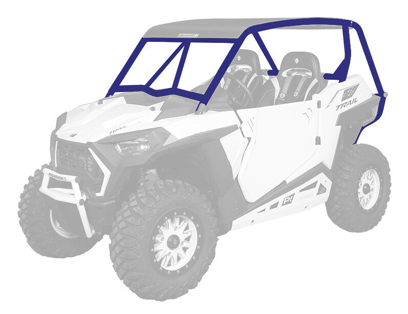 Pro Armor Loco Cage With V Intrusion Polaris Blue - P2116C022PB Polaris RZR 2021-2022