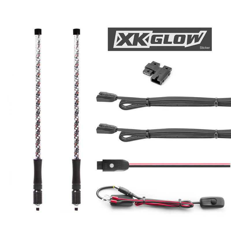 Xk Glow 653-0149 XK-WHIPC-ADV 2 PC 32" WHIP WITH XKCHROME CONTROLLER