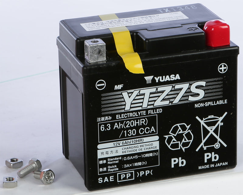 Yuasa Battery YTZ7S Sealed Factory Activated - YUAM727ZS Husaberg Dirt Bikes 2009-2012