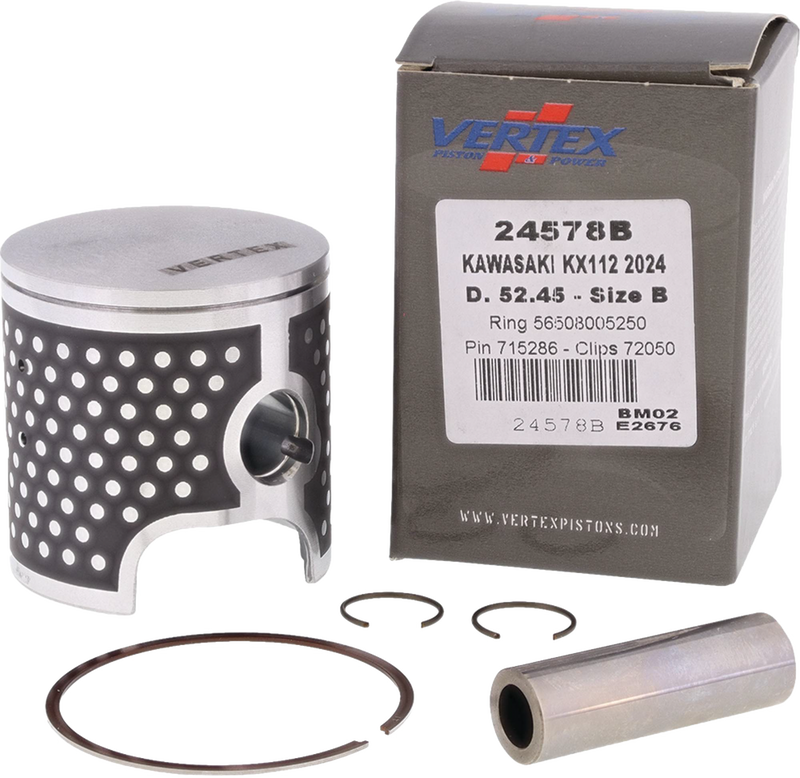 Vertex Cast Replica Piston Kit - 24578B Kawasaki KX 112 2022-2024