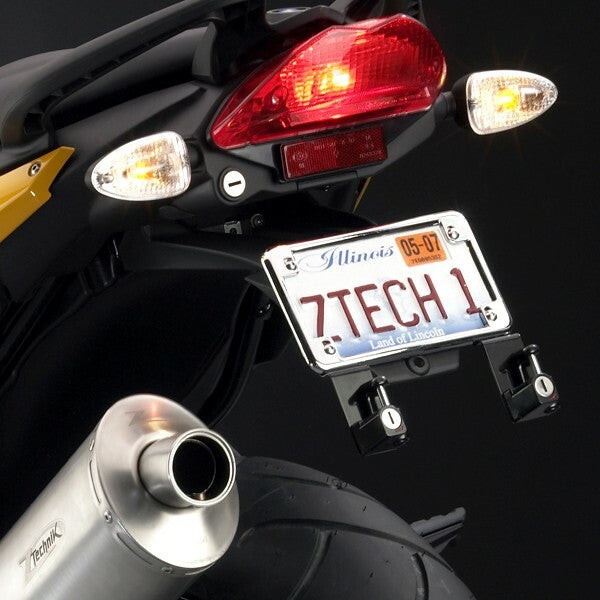 Ztechnik 562-09909 Z5505A LICENSE PLATE BRACKET W/HELMET LOCK BLACK BMW