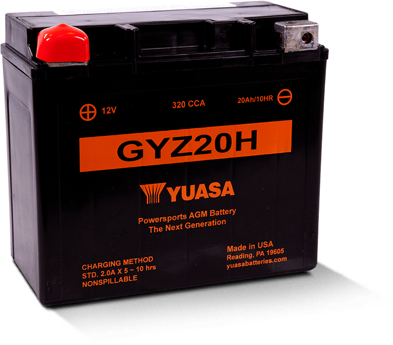 Yuasa Battery YUAM72RGH Yuasa GYZ20H High Performance Maintenance Free AGM 12-Volt Battery - User 1