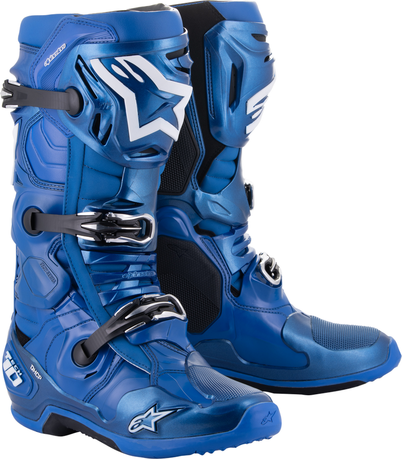 Alpinestars 482-12510 2010020-713-10 TECH 10 BOOTS BLUE/BLACK SZ 10