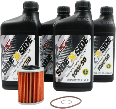 Klotz Oil Sidexside OIL Change Kit 10W50 W OIL Filter CAN - KU-105 Can-Am Maverick 2017-2023