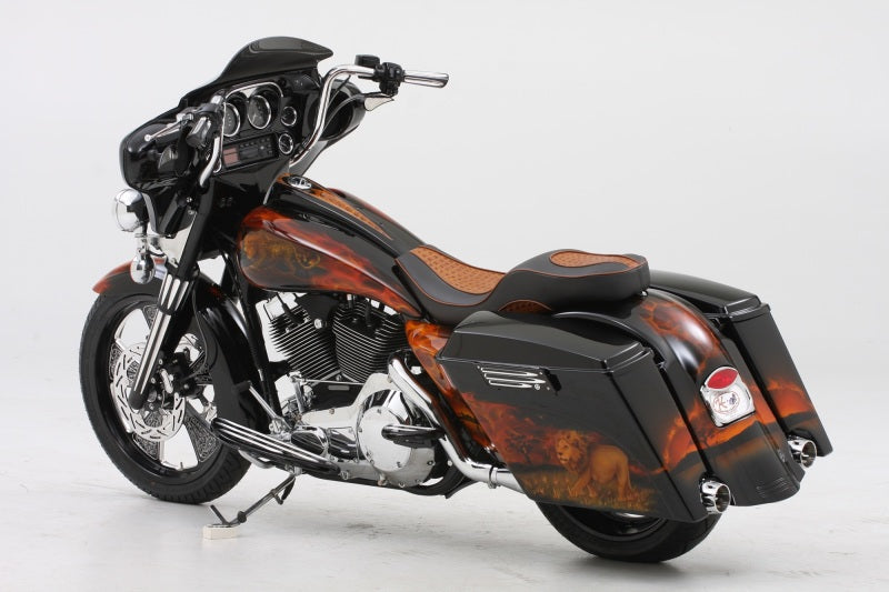National Cycle N27403 96-13 Harley Flht/flhx/flhtk/se Touring/ Tri-glide Wave Low Windshield - Dark Tint - User 1