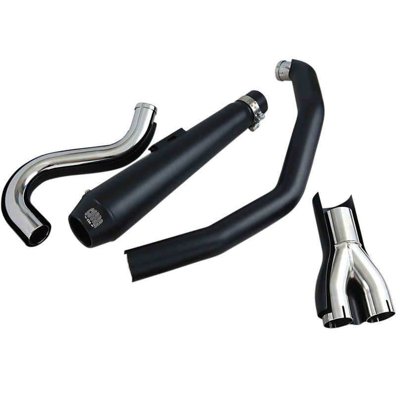 Cobra El Diablo 2-Into-1 Exhaust System - 6485B For Harley Softail 1986-2006