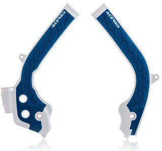 Acerbis 24495-31029 2449531029 X-GRIP FRAME GUARD WHITE/BLUE