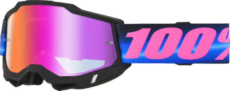 100% 610-5398 50014-10064 ACCURI 2 GOGGLE SUPERDOME DARK RED MIRROR LENS
