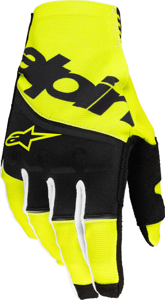 Alpinestars 482-000332X 3560125-155-XXL TECHSTAR GLOVES BLACK/YELLOW FLUO 2X