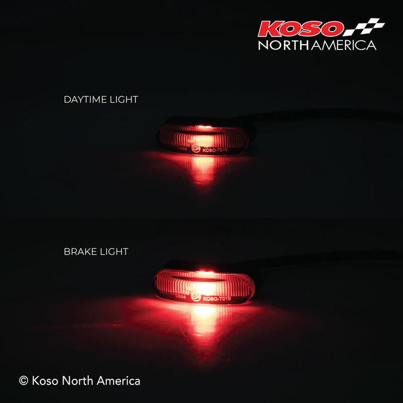 Koso North America 27-5973 HB040000 GT-05 LED BRAKE/TAIL LIGHT SMOKE LENS