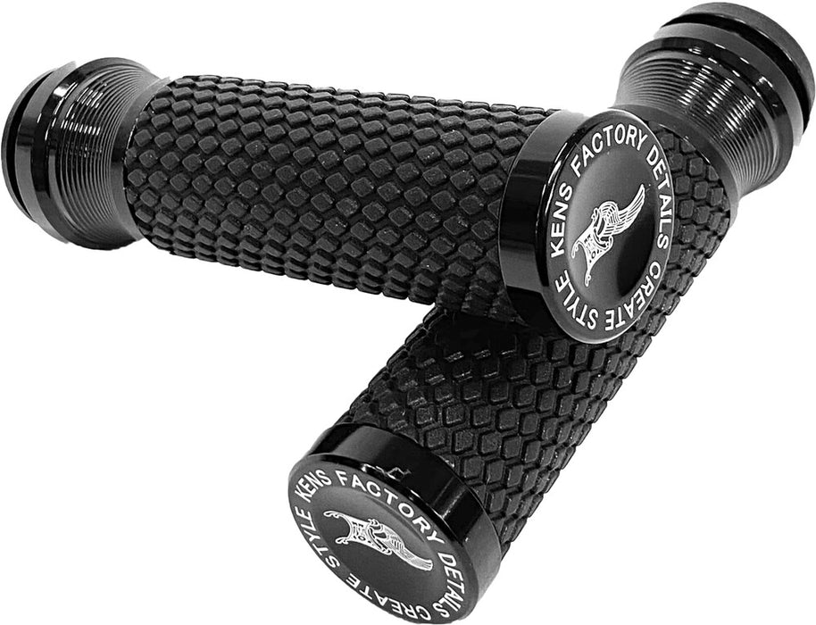Kens Factory 563-03011 KFG-02 NL GRIPS COURSE KNURL TBW 1"