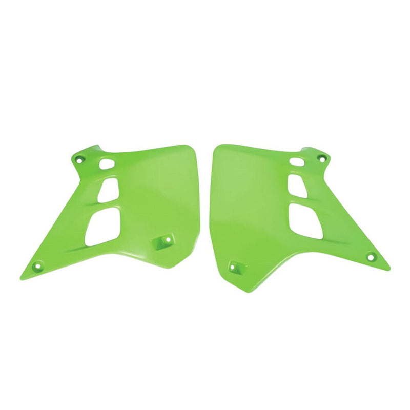Polisport Radiator Scoops KX125 Green - 8495600001 Kawasaki KX 125 1990-1991