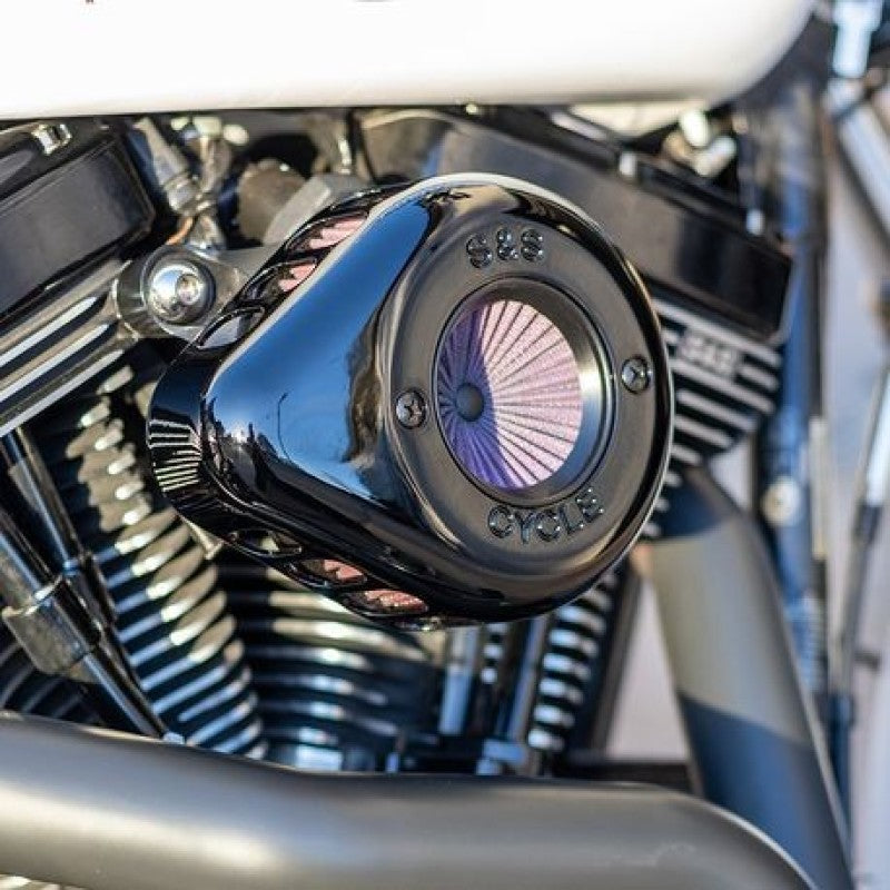 S&S Cycle 170-0722A 01-17 BT Stealth Air Stinger Kit W/ Gloss Black Teardrop - Photo - Primary