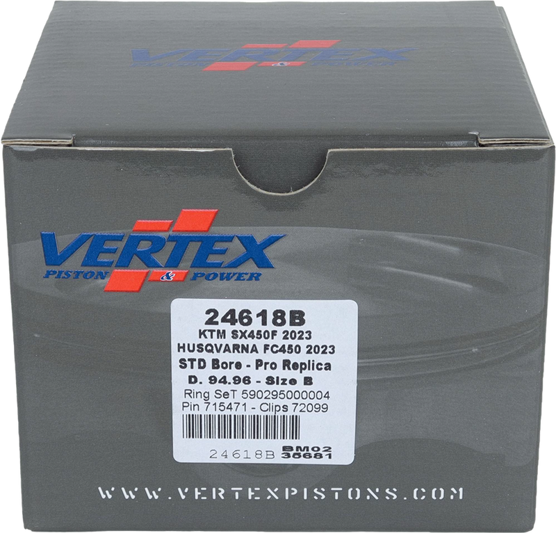 Vertex Forged Replica Piston Kit - 24618B For Husqvarna FC 450 2023 | KTM 450 / XC-F 450 2023-2024