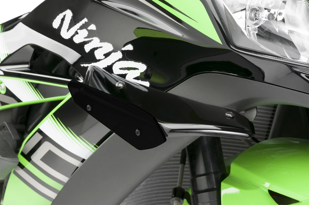 Puig Hi-tech Parts 561-9882BK 9882N SPORT SIDE SPOILERS BLACK KAW