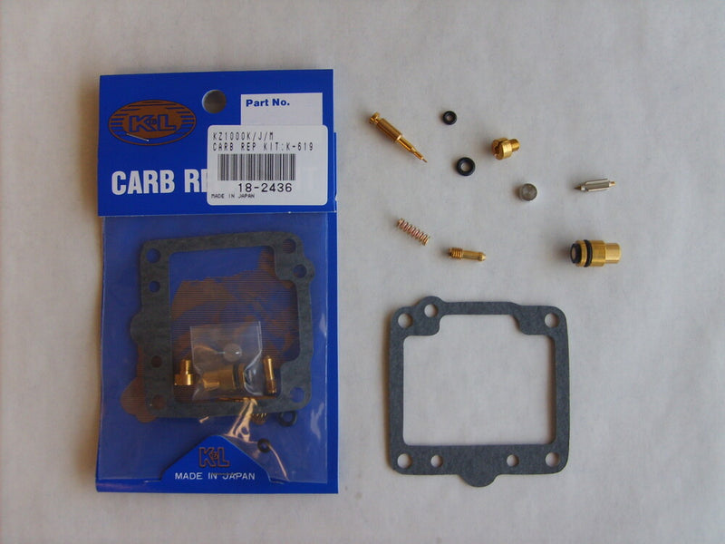 K&l Supply Carburetor Repair Kit - 18-2436 Kawasaki 1000 / 1000 Ltd / KZ1000M / KZ1000R Lawson Replica 1981-1983
