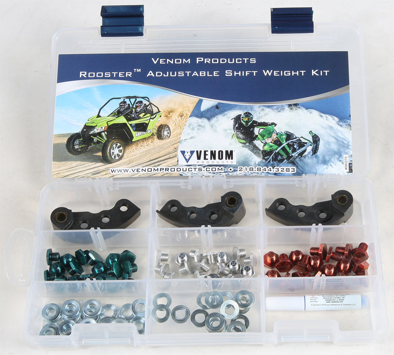 Venom Products Rooster Weights Arctic 60-80G 3PK - 930994 Arctic Cat Snowmobiles 2016-2018