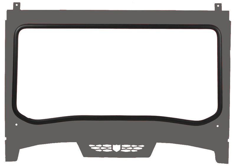Pro Armor Asylum Front Windshield With Pckt Stealth Grey - P188W462SG Polaris RZR 2019-2022