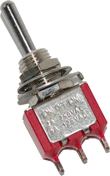 Namz Custom Cycle 850-08621 NMTS-02 MINI AIR RIDE TOGGLE SWITCH 5-AMP 1/4" HOLE