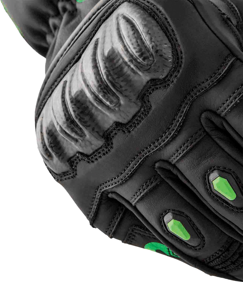 Rst 556-3650211 103650F.GRN-11 S1 GLOVE BLK/FLO-GREEN LEATHER XL