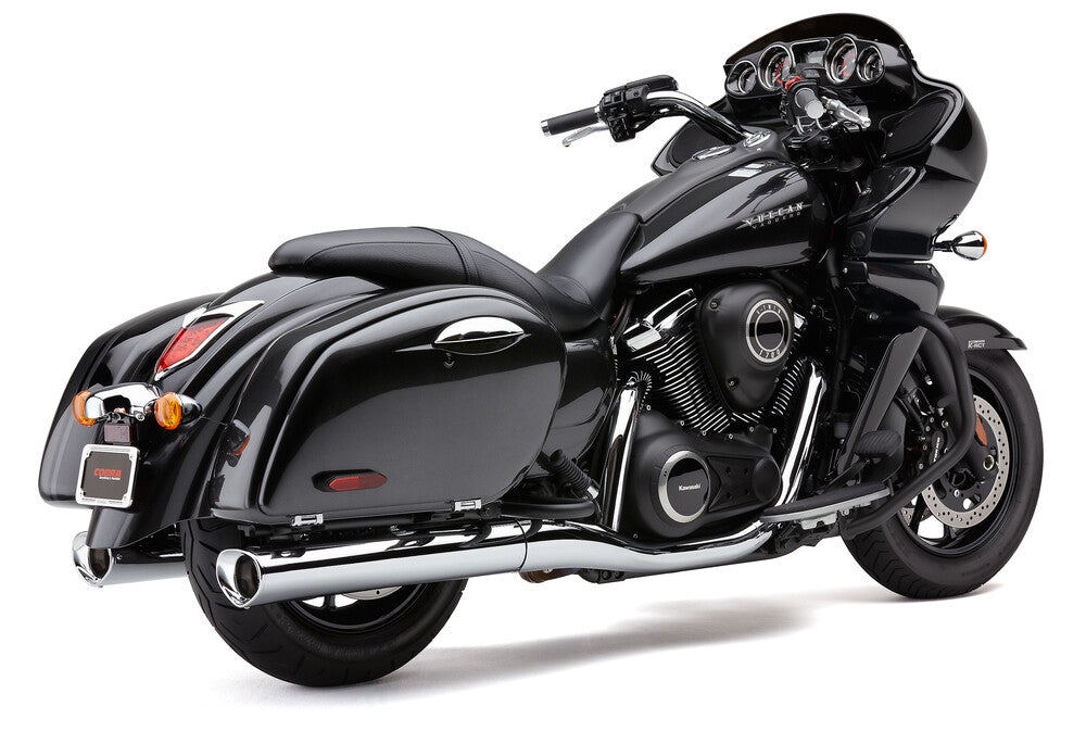 Cobra 82-97085 4228 TRI-FLO SLIP ON CHROME KAW VOYAGER/VAQUERO