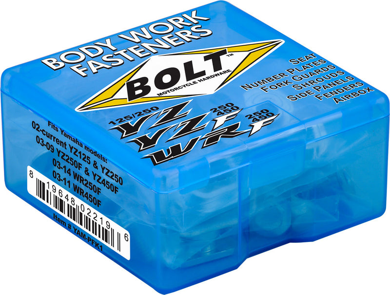 Bolt Full Plastic Fastener Kit - YAM-PFK1 Yamaha Dirt Bikes 2002-2021