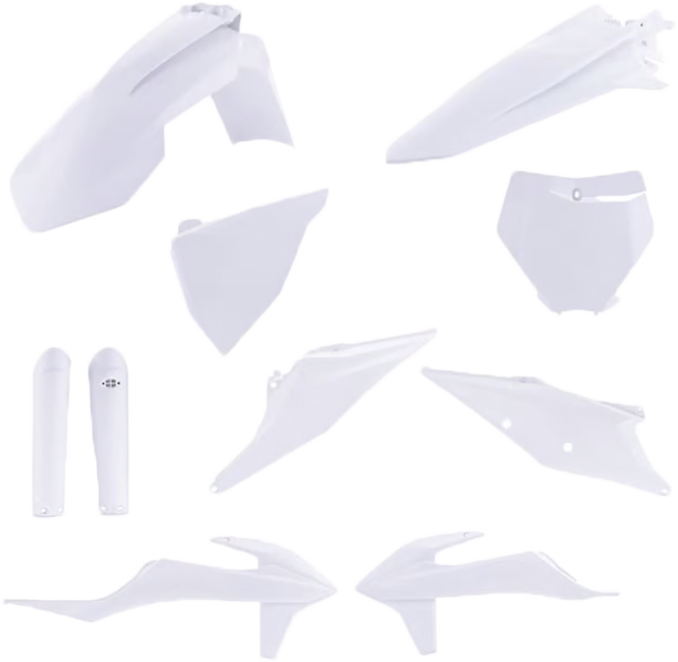 Acerbis Full Plastic Kit KTM White - 2986510002 KTM Dirt Bikes 2022-2024