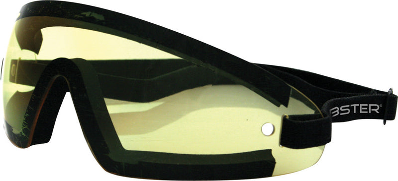 Bobster 26-4798 BW201Y WRAP AROUND SUNGLASSES BLACK W/YELLOW LENS