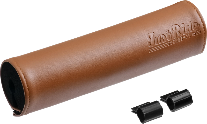 Zeta 634-9501 ZE47-9501 HANDLEBAR BAR PAD LEATHER 200MM BROWN