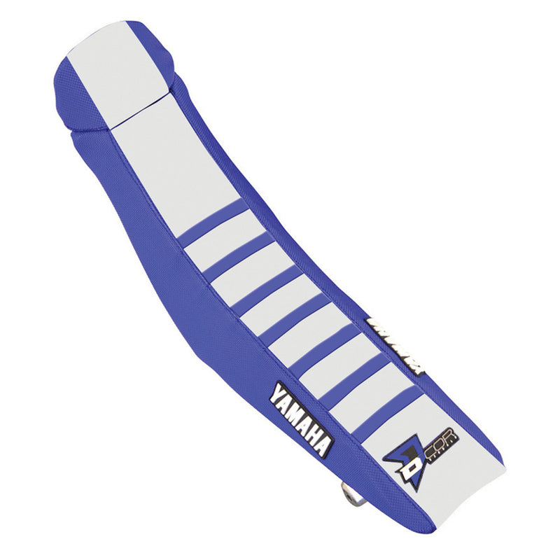 D'cor Visuals D-Cor Seat Cover Blue White Blue Ribs YZ 125/250 - 30-50-131 Yamaha YZ 125 / YZ 250 2002-2021