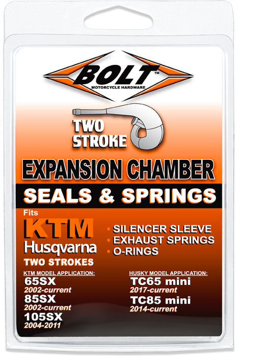 Bolt 020-9006 EU.EX.65-85CC 2-STROKE O-RING SPRING AND COUPLER KIT