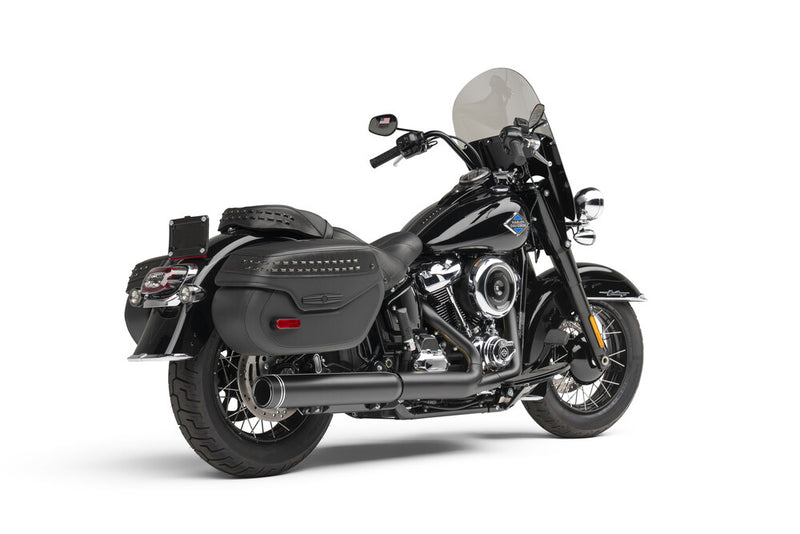 Cobra 4" 2-1 NH Slip-ON Long Black W Black TIP Softail - 6542B For Harley Softail 2025 | Arctic Cat Powder Special 600 2000