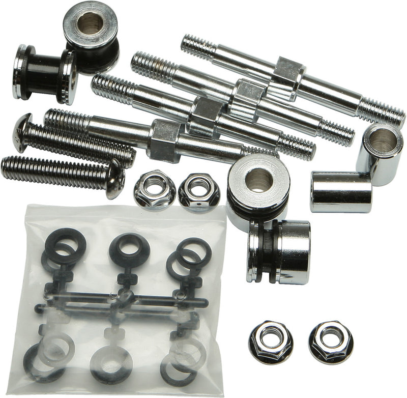 Harddrive Docking Hardware Kit Chrome Flstc SC - 086088 For Harley Softail 2000-2017