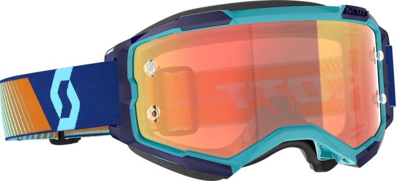 Scott 51-5526 272828-7436280 FURY GOGGLE ROYAL BLUE/ORG ORANGE CHROME WORKS