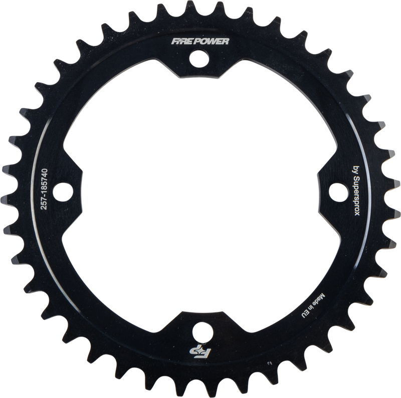 Fire Power 257-185740 FPS-1857-40-BLK REAR SPROCKET STEEL 40T BLK