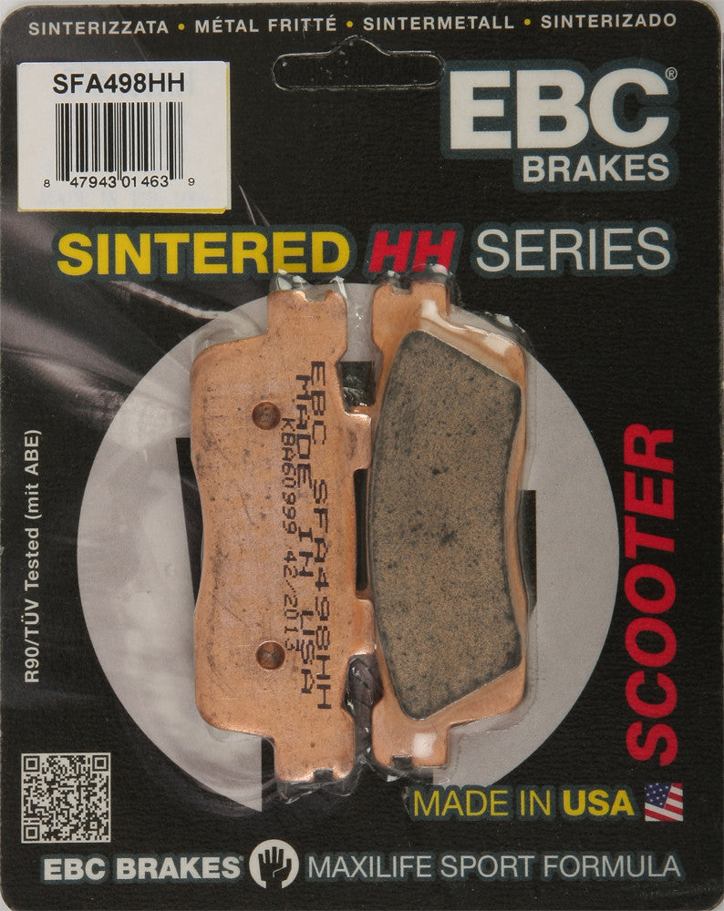 Ebc 153-498H SFA498HH BRAKE PADS SFA498HH DOUBLE-H SINTERED