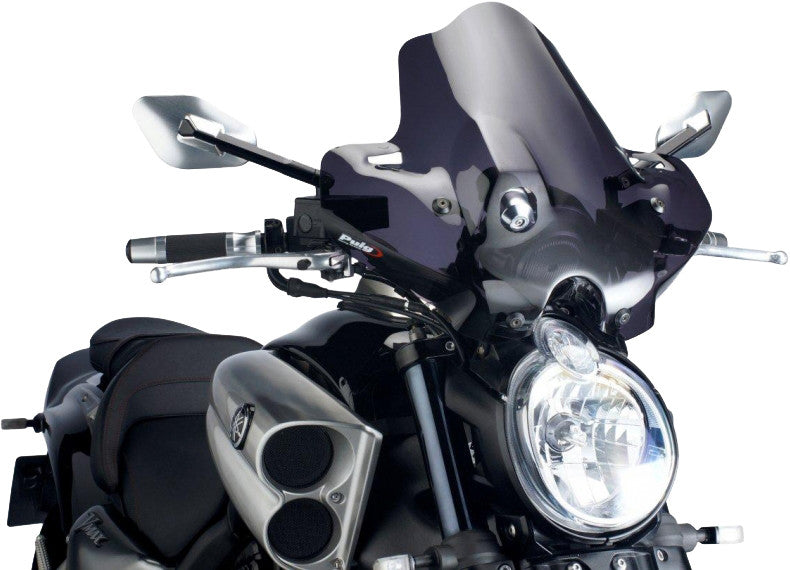 Puig Hi-Tech Parts Windscreen Naked NEW GEN Sport Dark Smoke - 4952F Yamaha 1700 Max / -Max 2009-2020