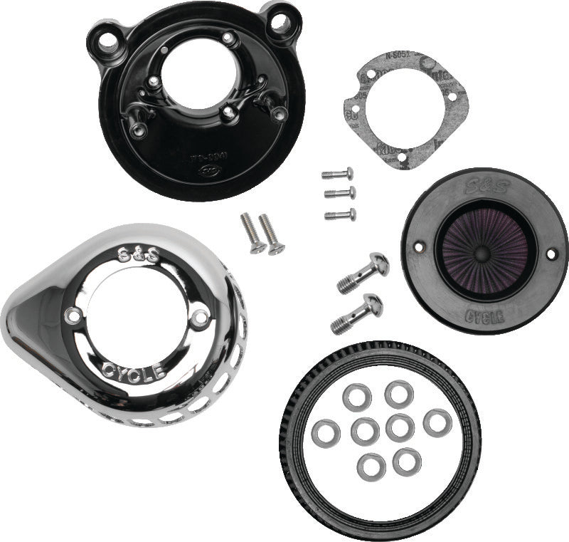S&S Cycle 170-0725A 2007+ XL Models Stealth Air Stinger W/ Chrome Teardrop - Photo - Primary